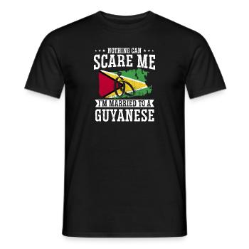 Guyana Flag Guyanais Guyanais - T-shirt homme - noir - Devant - AI Model Male 178 light (178cm)