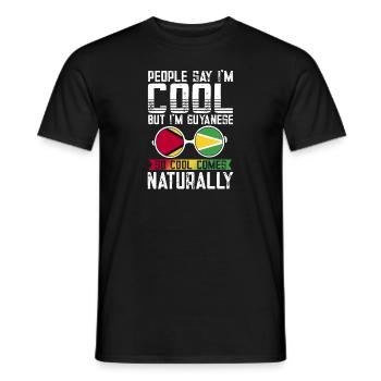 Guyana Flag Guyanais Guyanais - T-shirt homme - noir - Devant - AI Model Male 178 light (178cm)
