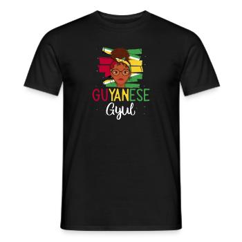 Guyana Flag Guyanais Guyanais - T-shirt homme - noir - Devant - AI Model Male 178 light (178cm)