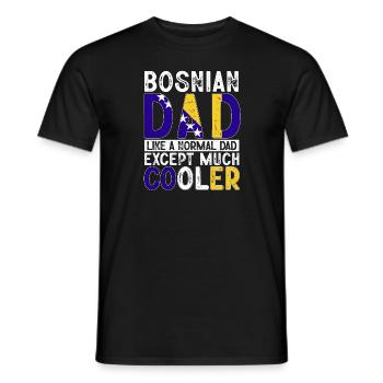 Bosnie-Herzégovine Drapeau Bosnie - T-shirt homme - noir - Devant - AI Model Male 178 light (178cm)