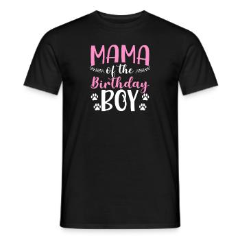Maman De L’Anniversaire Garçon Chien Anniversaire - T-shirt homme - noir - Devant - AI Model Male 178 light (178cm)