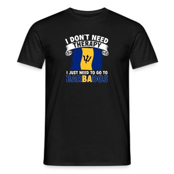Drapeau de la Barbade Bayan barbadien - T-shirt homme - noir - Devant - AI Model Male 178 light (178cm)