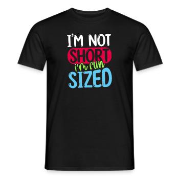 I'm Not Short I'm Fun Sized - Men's T-Shirt - black - Front - AI Model Male 178 light (178cm)