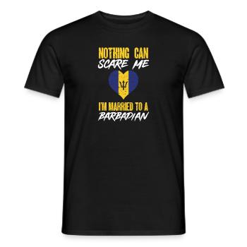 Drapeau de la Barbade Bayan barbadien - T-shirt homme - noir - Devant - AI Model Male 178 light (178cm)