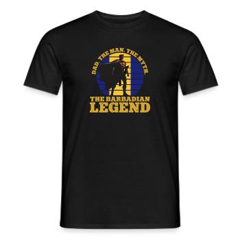 Barbados Flagge Barbadier Bajan - Männer T-Shirt - Schwarz - Vorne - AI Model Male 178 light (178cm)