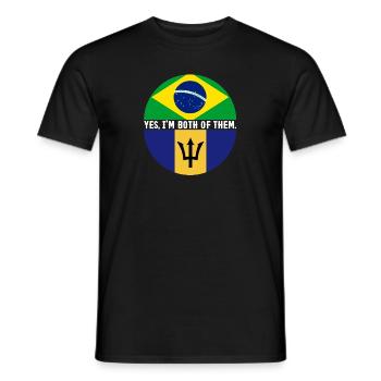 Barbados Flagge Barbadier Bajan - Männer T-Shirt - Schwarz - Vorne - AI Model Male 178 light (178cm)