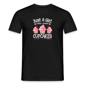 Women Pastry Chef Baking Just A Girl Who Loves Cup - Männer T-Shirt - Schwarz - Vorne - AI Model Male 178 light (178cm)
