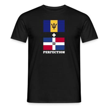 Barbados Flagge Barbadier Bajan - Männer T-Shirt - Schwarz - Vorne - AI Model Male 178 light (178cm)