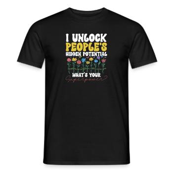 Health Coach Nutritionist Life Coach - Men's T-Shirt - black - Front - AI Model Male 178 light (178cm)