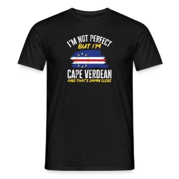Cape Verde flag Cabo Verde flag - Men's T-Shirt - black - Front - AI Model Male 178 light (178cm)