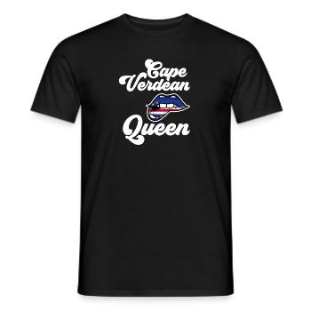 Cape Verde flag Cabo Verde flag - Men's T-Shirt - black - Front - AI Model Male 178 light (178cm)