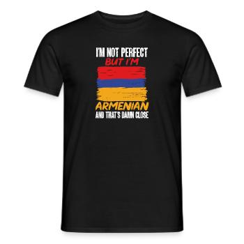 Armenische Flagge Armenien - Männer T-Shirt - Schwarz - Vorne - AI Model Male 178 light (178cm)