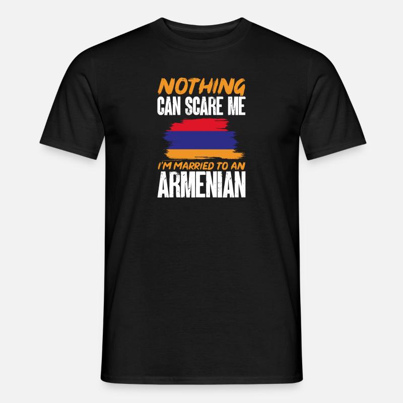 Armenische Flagge Armenien - Männer T-Shirt - Schwarz
