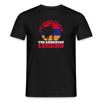 Armenische Flagge Armenien - Männer T-Shirt - Schwarz - Vorne - AI Model Male 178 light (178cm)