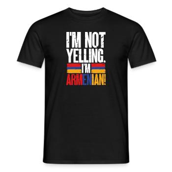 Armenische Flagge Armenien - Männer T-Shirt - Schwarz - Vorne - AI Model Male 178 light (178cm)