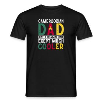 Kamerun Flagge Kamerun - Männer T-Shirt - Schwarz - Vorne - AI Model Male 178 light (178cm)