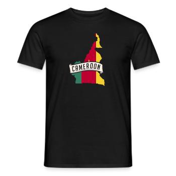Kamerun Flagge Kamerun - Männer T-Shirt - Schwarz - Vorne - AI Model Male 178 light (178cm)