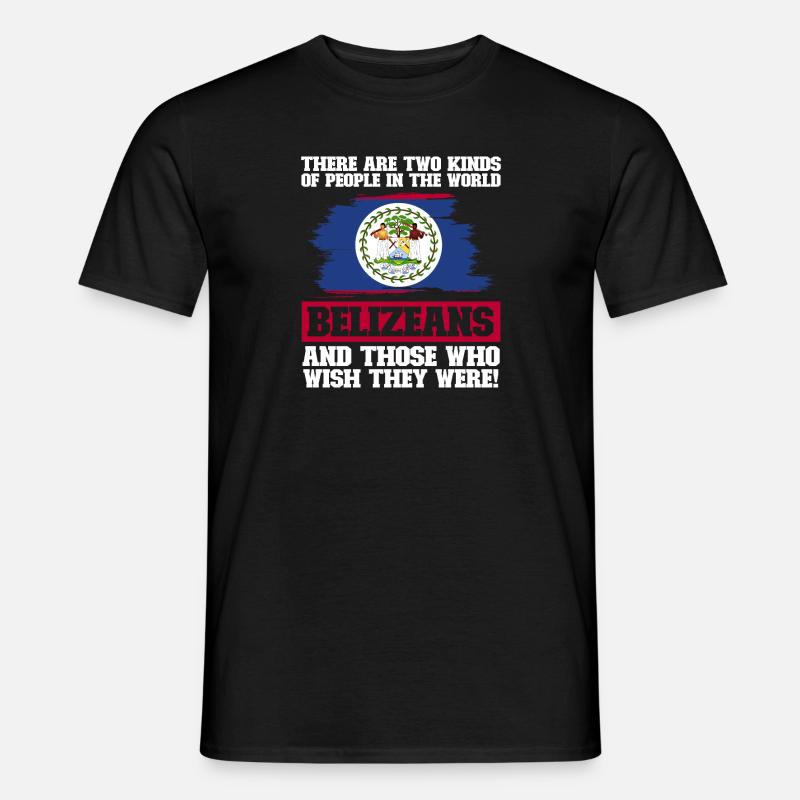 Belize Flagge Belizer - Männer T-Shirt - Schwarz