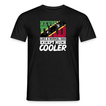 Flag of Saint Kitts and Nevis - Men's T-Shirt - black - Front - AI Model Male 178 light (178cm)