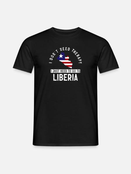 Liberia Flag Liberians - Men's T-Shirt - black