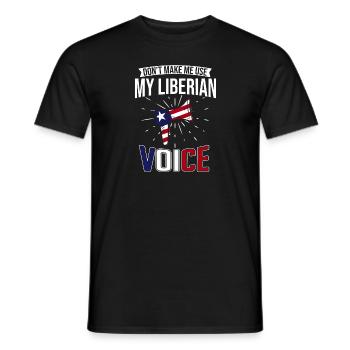 Liberia Flagge Liberianer - Männer T-Shirt - Schwarz - Vorne - AI Model Male 178 light (178cm)
