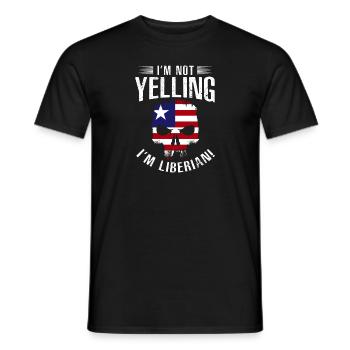 Liberia Flagge Liberianer - Männer T-Shirt - Schwarz - Vorne - AI Model Male 178 light (178cm)