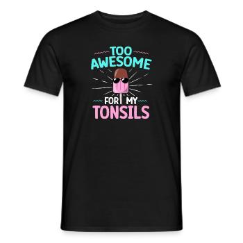 Tonsillektomie Genesung Mandelentfernung - Männer T-Shirt - Schwarz - Vorne - AI Model Male 178 light (178cm)