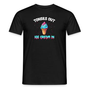 Tonsillektomie Genesung Mandelentfernung - Männer T-Shirt - Schwarz - Vorne - AI Model Male 178 light (178cm)