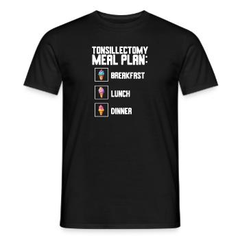 Tonsillektomie Genesung Mandelentfernung - Männer T-Shirt - Schwarz - Vorne - AI Model Male 178 light (178cm)