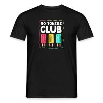 Amygdalectomie, récupération, amygdalectomie - T-shirt homme - noir - Devant - AI Model Male 178 light (178cm)