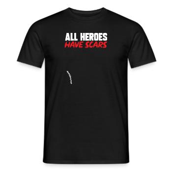 Appendectomy Appendicitis - Men's T-Shirt - black - Front - AI Model Male 178 light (178cm)