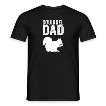 Forest Animal Men Cool Squirrel Dad Father - Men's T-Shirt - black - Front - AI Model Male 178 light (178cm)