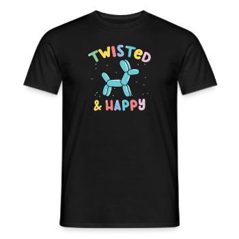 Balloon Animal Party Balloon Artist - Men's T-Shirt - black - Front - AI Model Male 178 light (178cm)