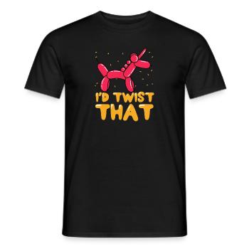 Balloon Animal Party Balloon Artist - Men's T-Shirt - black - Front - AI Model Male 178 light (178cm)