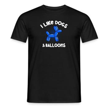 Balloon Animal Party Balloon Artist - Men's T-Shirt - black - Front - AI Model Male 178 light (178cm)