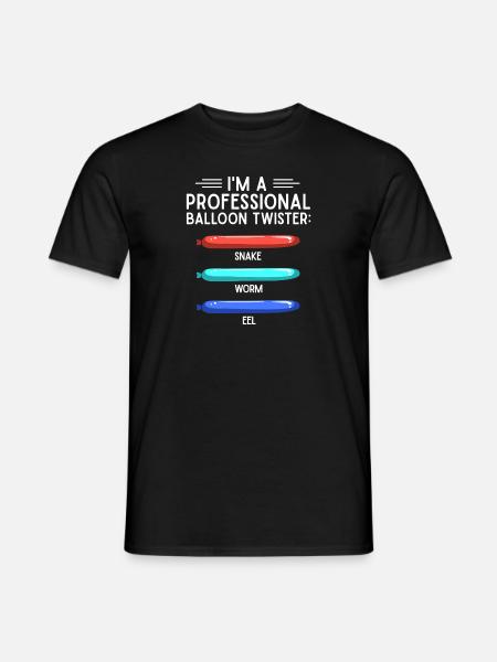 Luftballon Tier Party Ballonkünstler - Männer T-Shirt - Schwarz