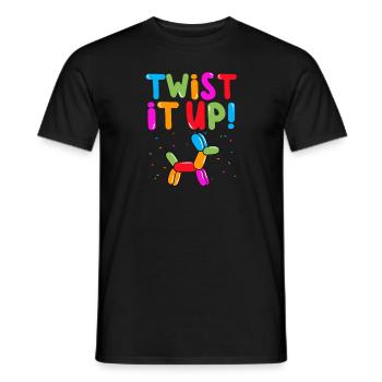 Balloon Animal Party Balloon Artist - Men's T-Shirt - black - Front - AI Model Male 178 light (178cm)