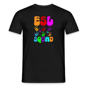 Teacher English Second Language Foreign Language - Men's T-Shirt - black - Front - AI Model Male 178 light (178cm)