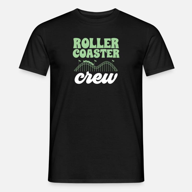 Roller Coaster Roller Coaster Amusement Park - Men’s T-shirt - black