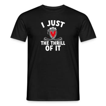 Achterbahn Rollercoaster Freizeitpark - Männer T-Shirt - Schwarz - Vorne - AI Model Male 178 light (178cm)