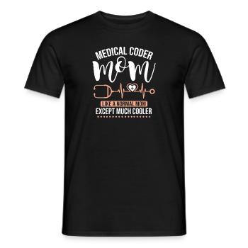 Medical Coder Coding Specialist - Men's T-Shirt - black - Front - AI Model Male 178 light (178cm)