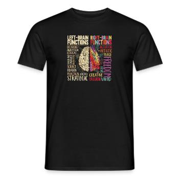 Neurology, Nurse, Brain, Neurologist - Men's T-Shirt - black - Front - AI Model Male 178 light (178cm)