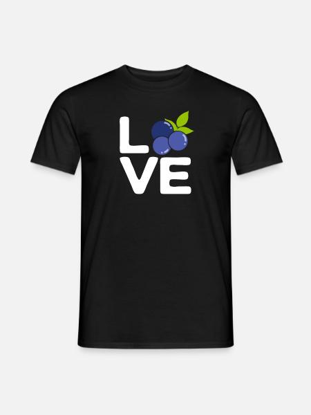 Blueberry, Fruit, Blueberry - Men's T-Shirt - black