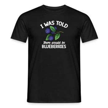 Heidelbeere Frucht Blaubeere - Männer T-Shirt - Schwarz - Vorne - AI Model Male 178 light (178cm)