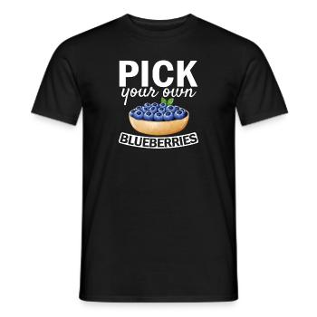 Heidelbeere Frucht Blaubeere - Männer T-Shirt - Schwarz - Vorne - AI Model Male 178 light (178cm)