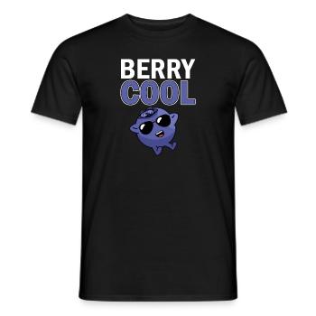 Heidelbeere Frucht Blaubeere - Männer T-Shirt - Schwarz - Vorne - AI Model Male 178 light (178cm)