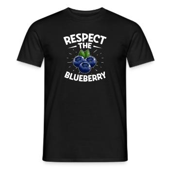 Heidelbeere Frucht Blaubeere - Männer T-Shirt - Schwarz - Vorne - AI Model Male 178 light (178cm)