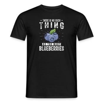 Heidelbeere Frucht Blaubeere - Männer T-Shirt - Schwarz - Vorne - AI Model Male 178 light (178cm)