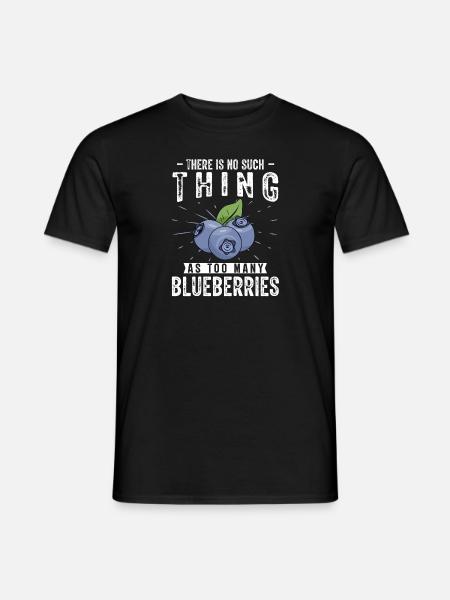 Blueberry, Fruit, Blueberry - Men's T-Shirt - black