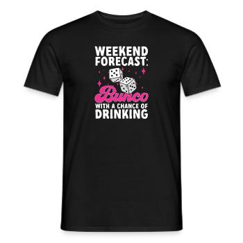 Bunco Dice Game - Men's T-Shirt - black - Front - AI Model Male 178 light (178cm)